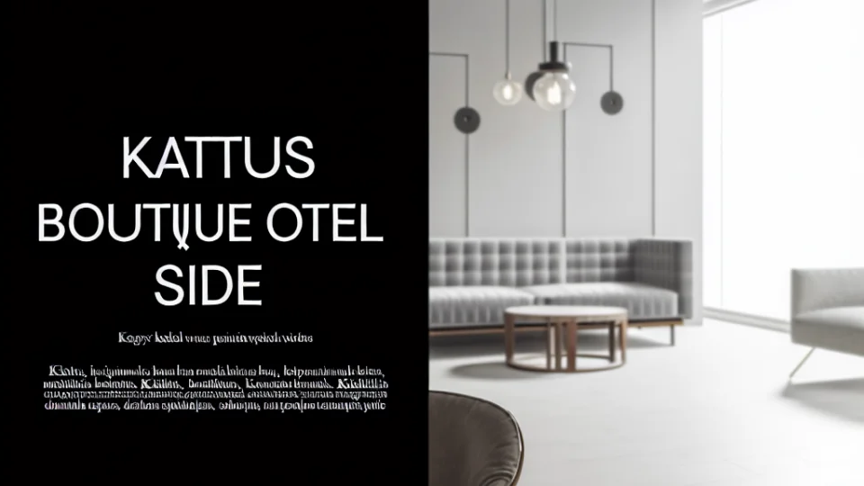 Kaktüs Boutique Otel Side: Neden Tercih Edilmeli?