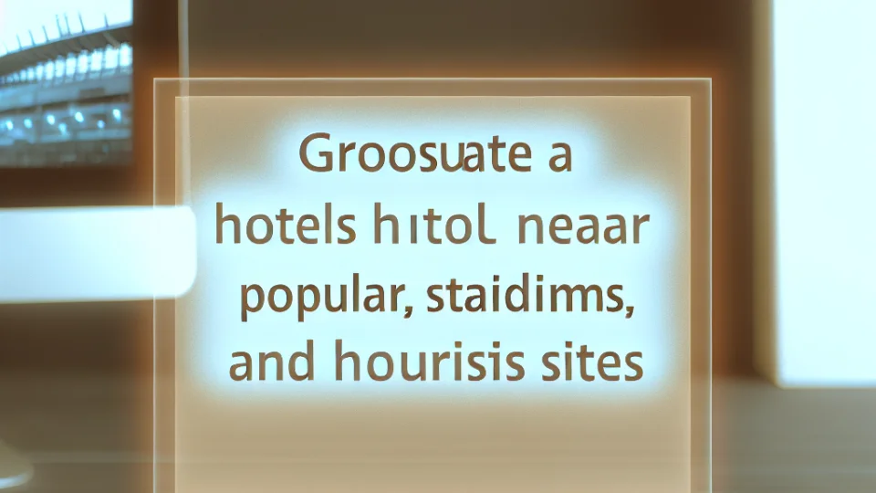 Stadyum Ziyareti İçin Hangi Oteli Seçmelisiniz?